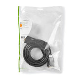 Cable DVI | Dvi-d 24 + 1-pin Macho 2560x1600 Niquelado 5.00 m PVC Negro Bolsa Polybag