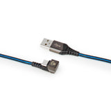 Cable USB | 2.0 Usb-a Macho Type-c ? 480 Mbps Chapado en oro 1.00 m Redondo Nylon / Trenzado Azul Negro Caja de Ventana