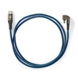 Cable USB | 2.0 Type-c ? Macho 480 Mbps Chapado en oro 1.00 m Redondo Nylon / Trenzado Azul Negro Caja de Ventana