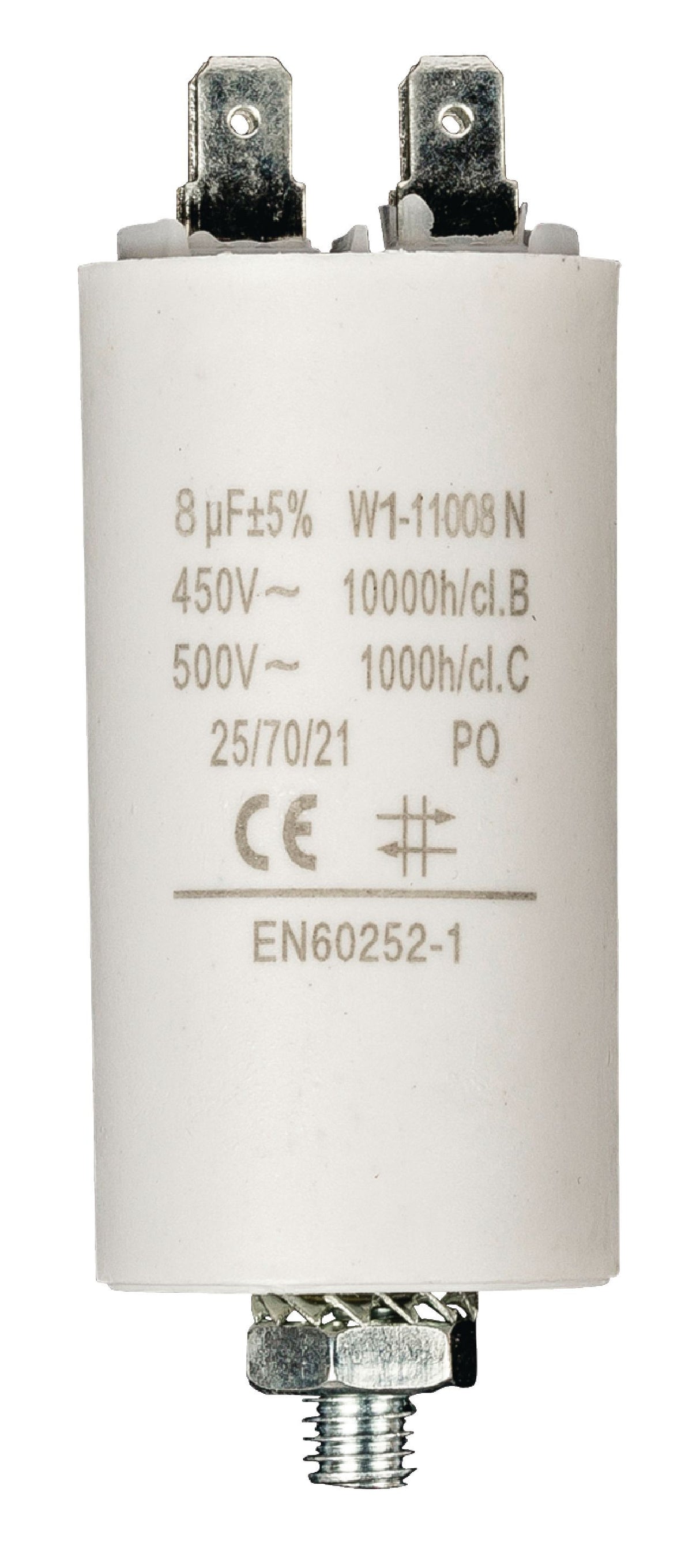 Condensador 8.0uf / 450 V + Tierra