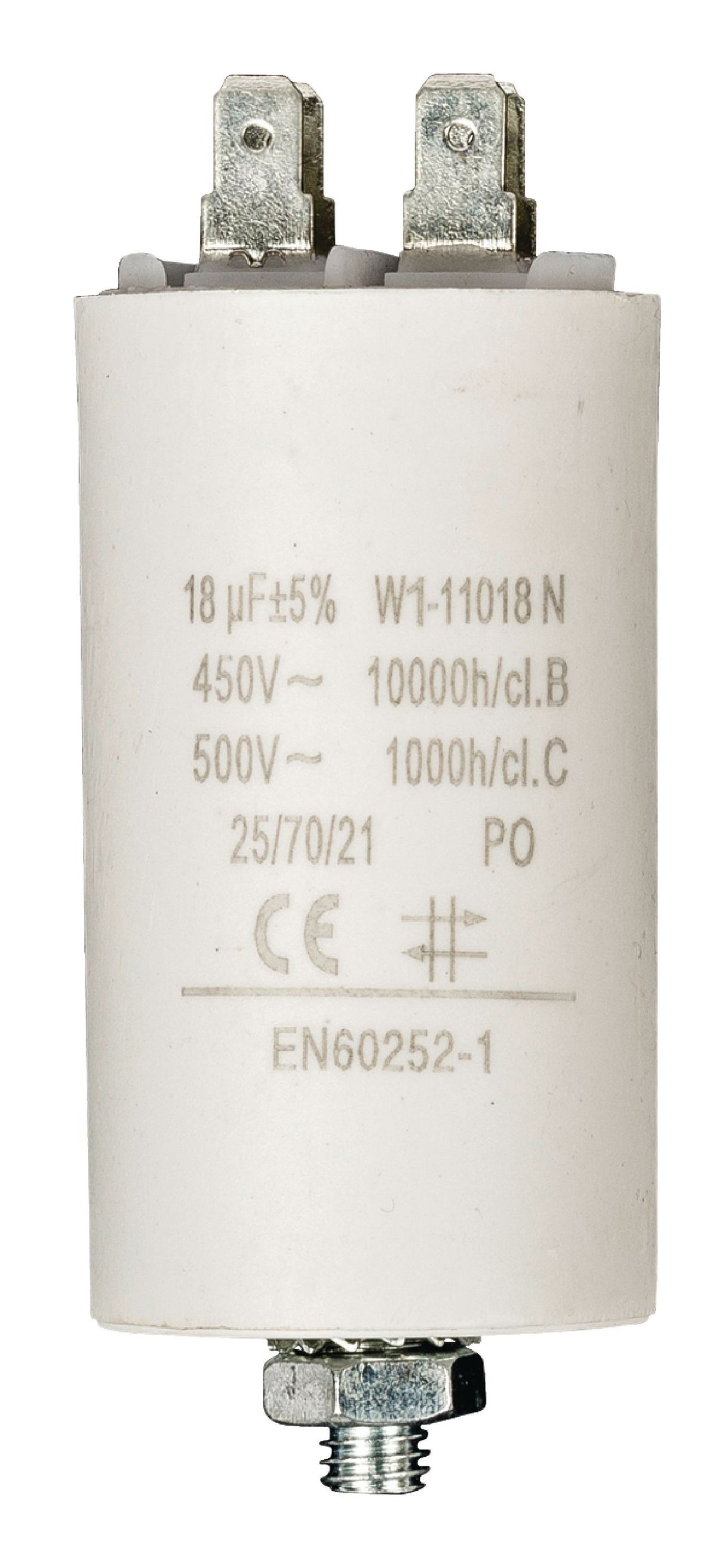 Capacitor 18.0uf / 450 v + Earth