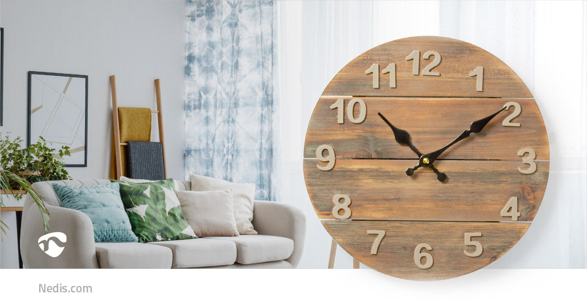 Reloj de Pared Circular | 30 cm Diámetro Madera