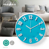 Reloj de Pared Circular | 30 cm Diámetro Azul