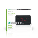 Radiodespertador Digital | Pantalla LED de 0,9" FM 20 Presintonías Función Retardo Alarma Radios