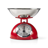 Báscula de Cocina Retro | Analógico Metal Rojo Básculas Electrónicas