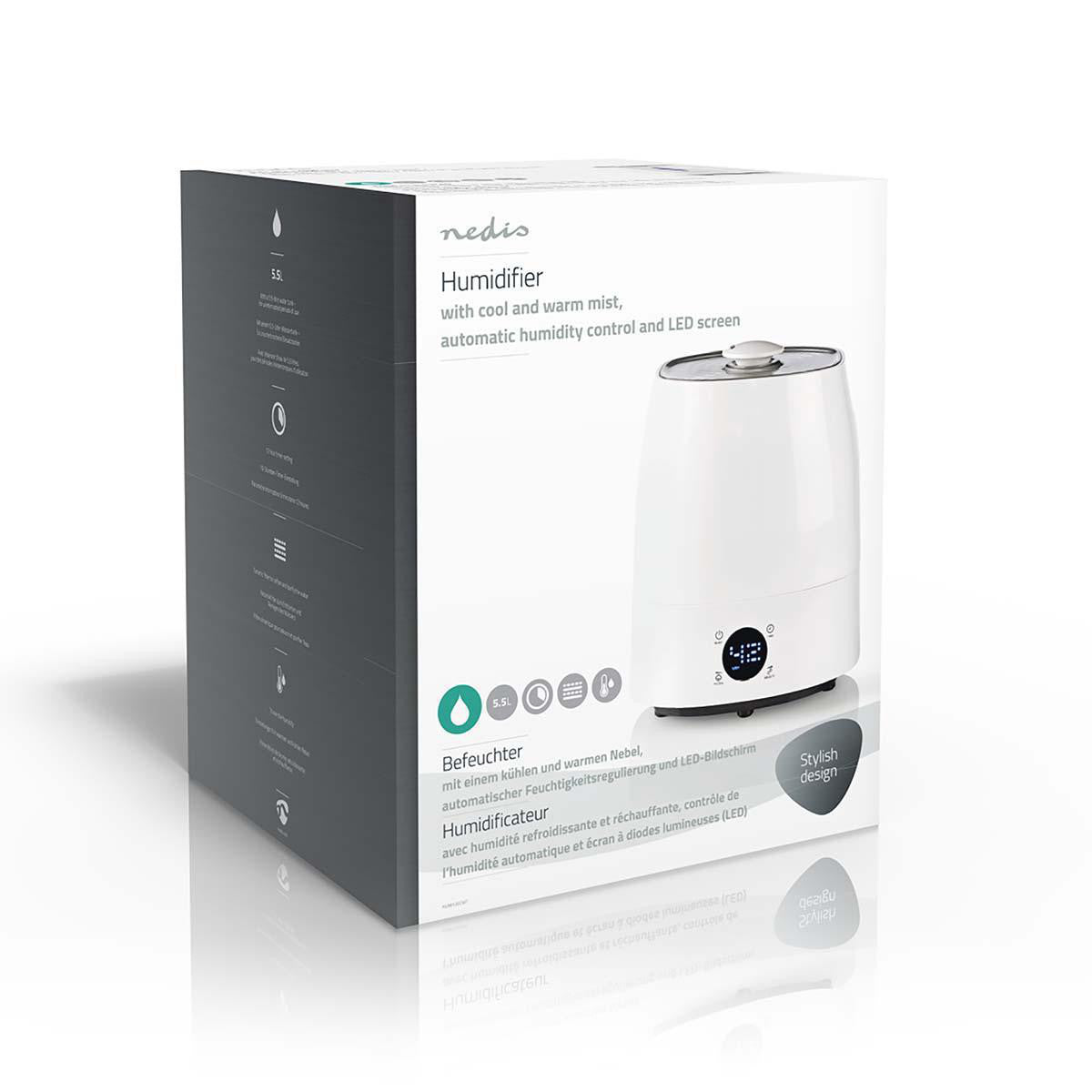 Humidificador | 5,5 L Higrómetro Pantalla LED Temporizador