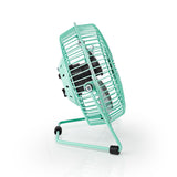 Ventilador de Mesa | Alimentado por USB Diámetro: 15 cm 3 W 1 Velocidad Turquoise Climatización