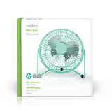 Ventilador de Mesa | Alimentado por USB Diámetro: 15 cm 3 W 1 Velocidad Turquoise Climatización