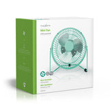 Ventilador de Mesa | Alimentado por USB Diámetro: 15 cm 3 W 1 Velocidad Turquoise Climatización