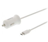 Cargador Para Coche Micro USB de 2,4 A en Color Blanco