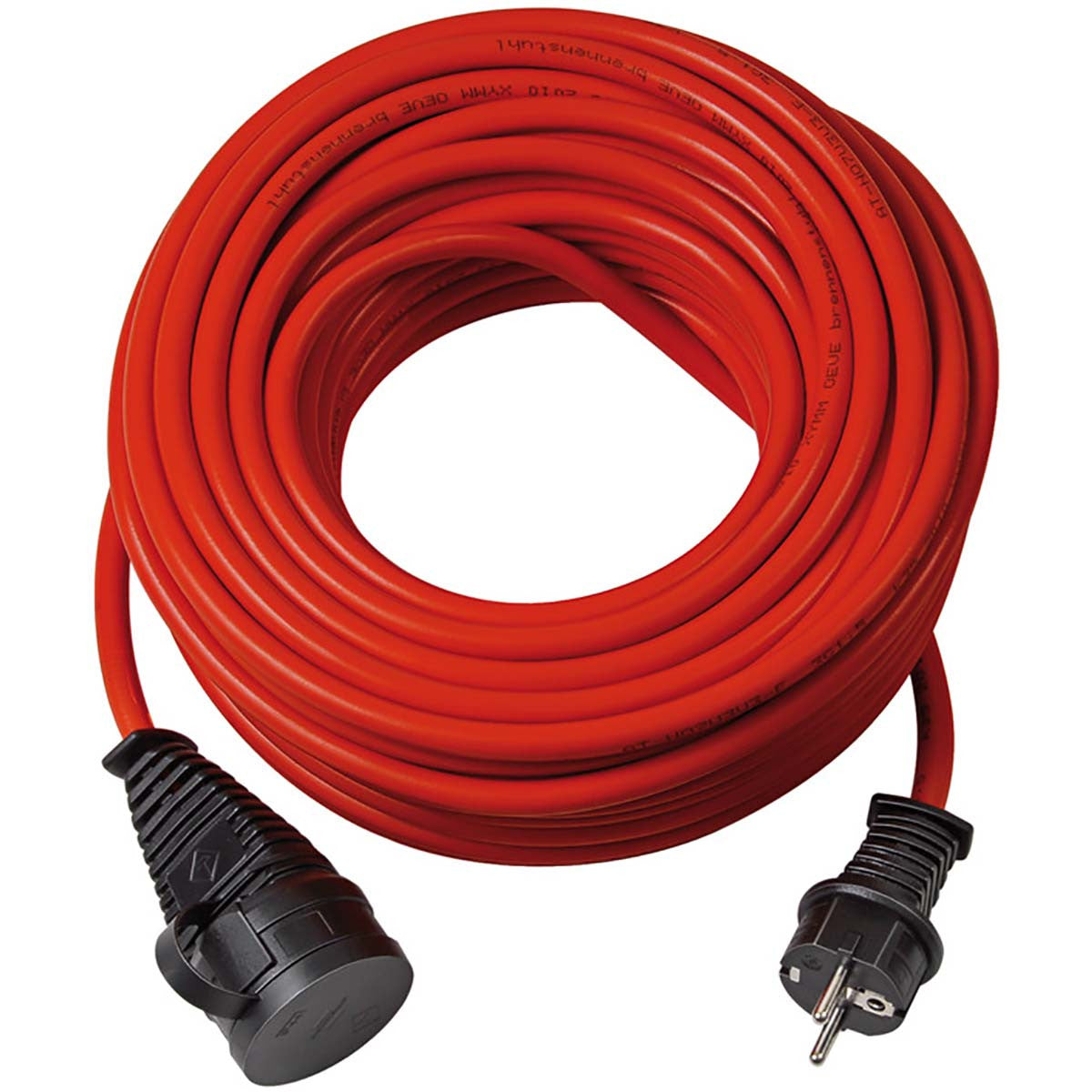 Cable de Extensión Alimentación 25 m 3 x 1.5 mm² Ip44 Rojo