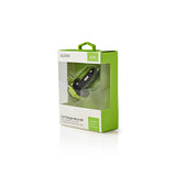 Cargador de Coche 3-salidas 6 A 2 x USB / Micro Negro/verde