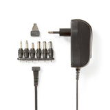 Adaptador de CA Universal | 3/4,5/5/6/7,5/9/12 V CC 1,5 A