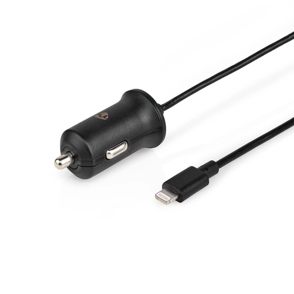 Cargador Para Coche | 2,4 A Cable Fijo Conector Lightning de Apple Negro