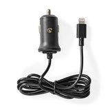 Cargador Para Coche | 2,4 A Cable Fijo Conector Lightning de Apple Negro