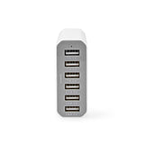 Cargador de Pared | 10,0 A 6 Salidas Usb-a Blanco