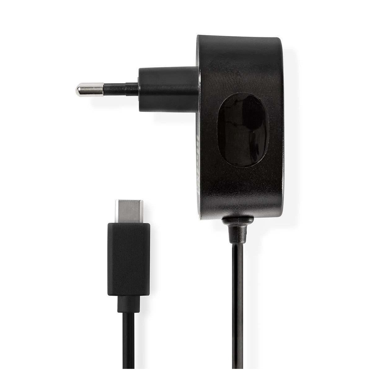 Cargador de Pared | 3,0 A Cable Fijo Usb-c? Negro