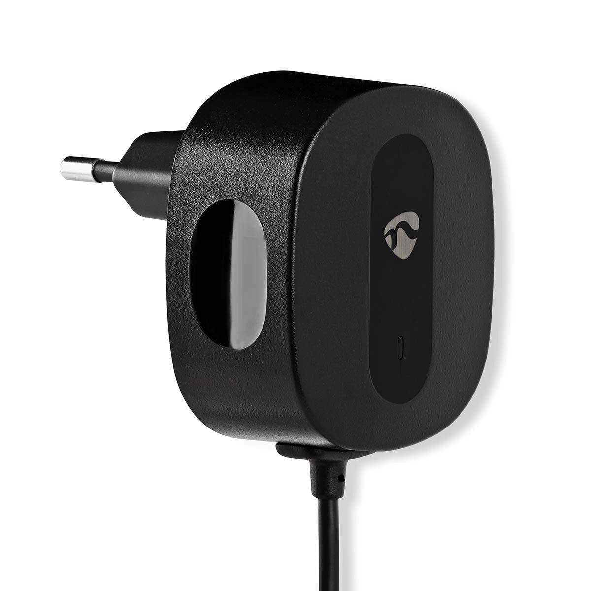 Cargador de Pared | 3,0 A Cable Fijo Usb-c? Negro