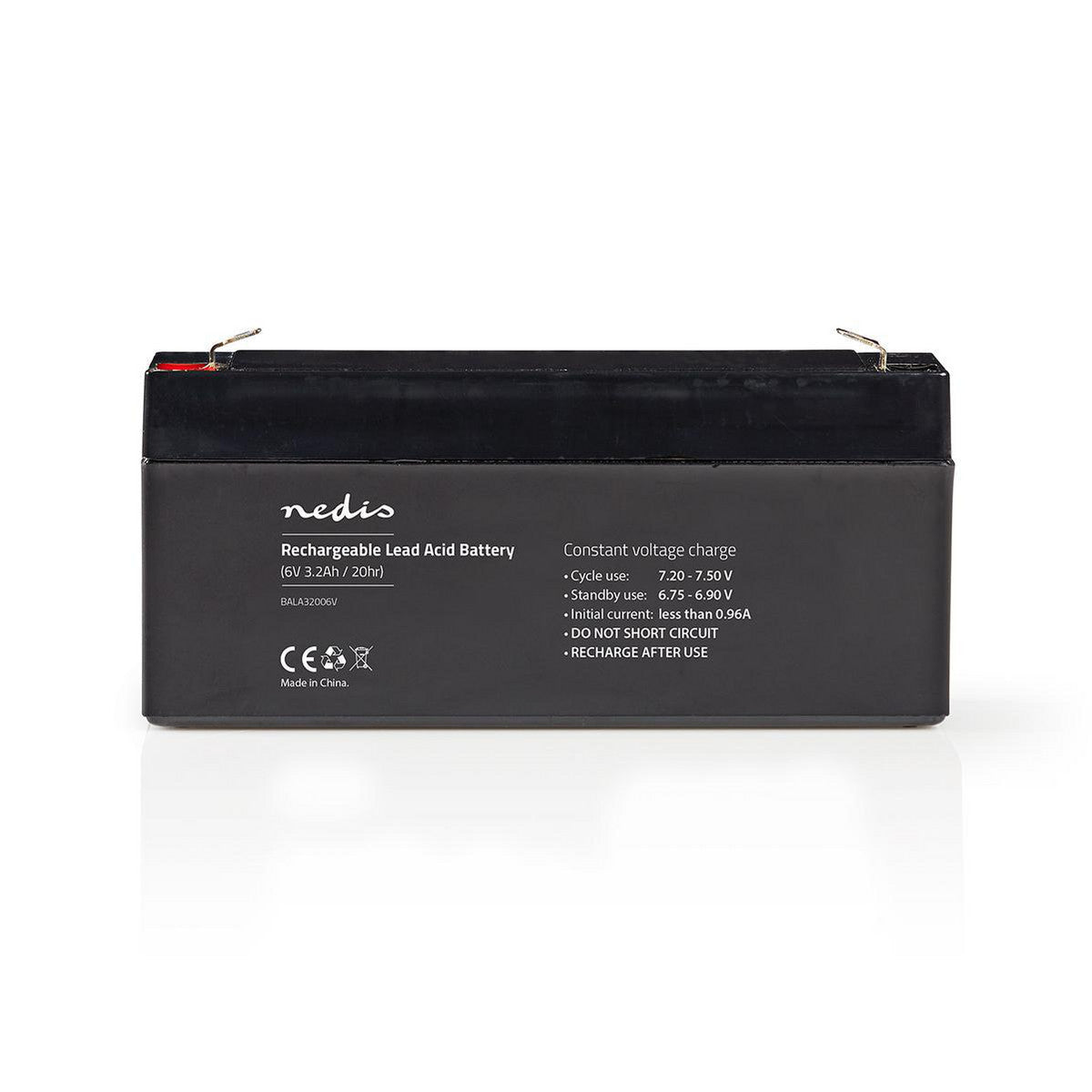 Batería Recargable de Plomo-ácido 6 V | 3200 mAh 134 x 35 61 mm *No Categorizados