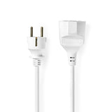 Cable Alargador de Alimentación | 3 m H05vv-f 3G1.5 Ip20 Blanco