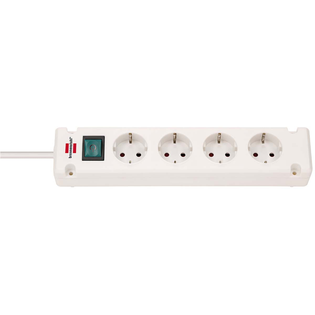 Brennenstuhl Bremounta Extension Socket 4-way White 1.5m H05vv-f 3G1.5