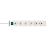 Brennenstuhl Bremounta Extension Socket 6-way White 3m H05vv-f 3G1.5