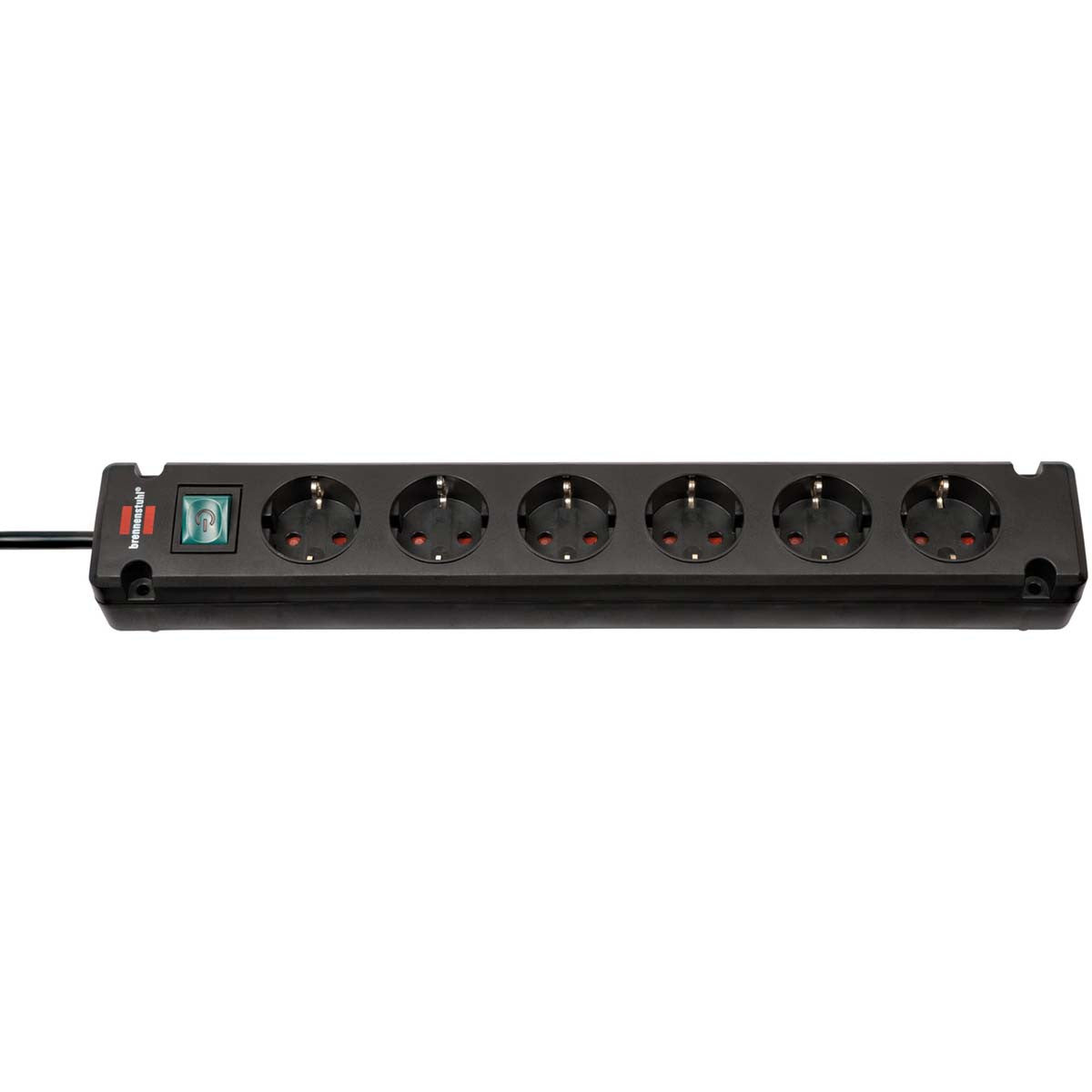 Brennenstuhl Bremounta Extension Socket 6-way Black 3m H05vv-f 3G1.5