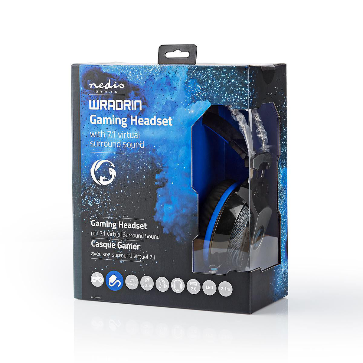 Gaming Headset | Over-ear 7.1 Virtual Surround LED Light USB