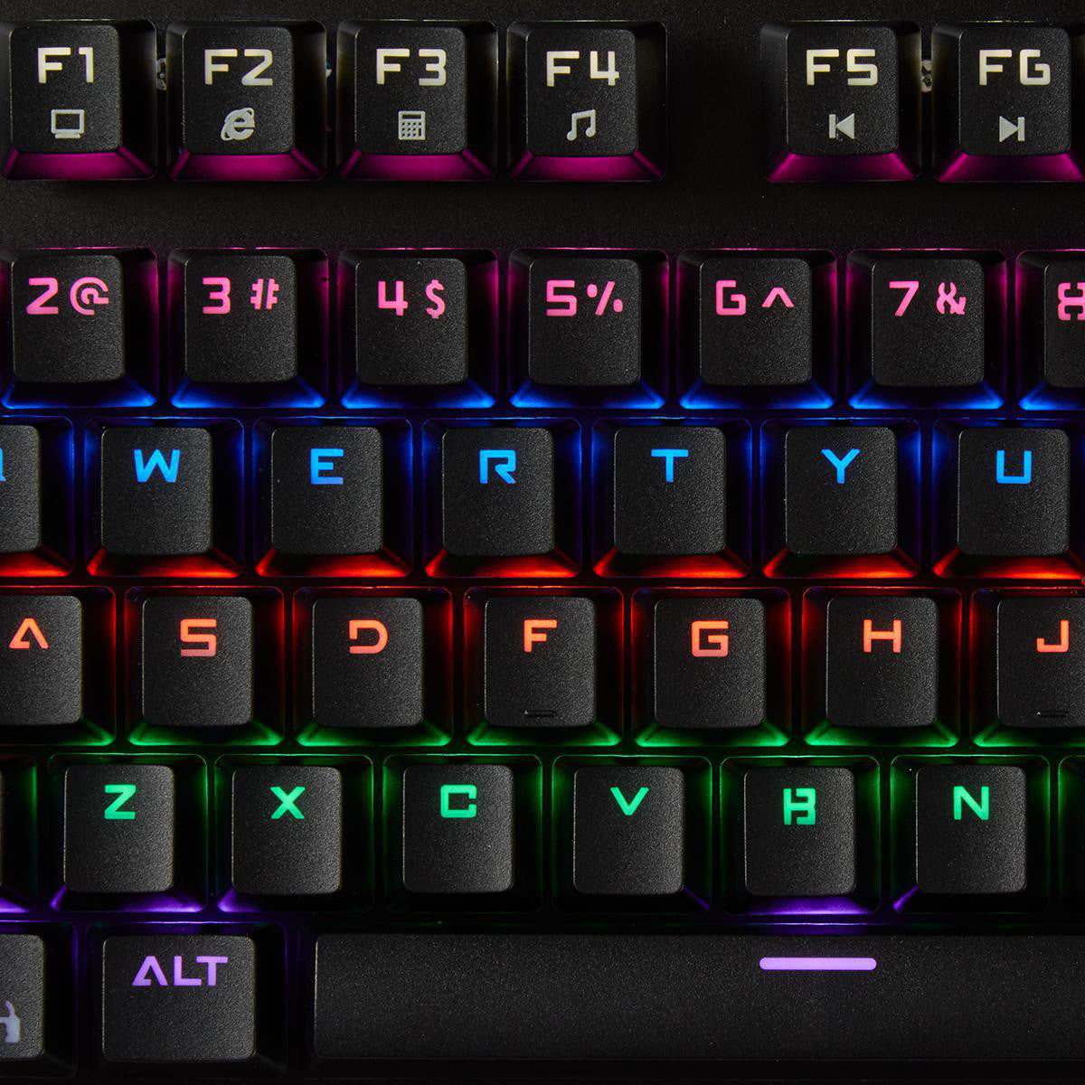 Teclado Mecánico Para Juegos | Iluminación RGB Distribución Internacional de EE. UU. Diseño Metálico Teclados