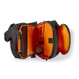 Mochila Para Cámara | 290 x 410 150 mm 10 Bolsillos Interiores Negro/naranja