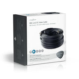 Cable de Seguridad Cctv Bnc/cc | Rg59 0,30 m Conectores Premontados