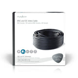 Cable de Seguridad Cctv Bnc/cc | Rg59 50 m Conectores Premontados