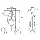 Electronic Side Cutter 128 mm