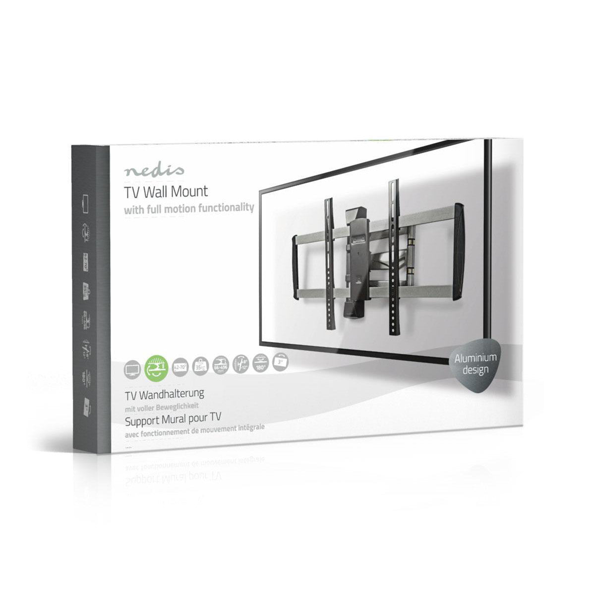 Soporte de Pared Para TV con Movimiento Completo | 42"-70" Hasta 35 kg 3 Puntos Giro