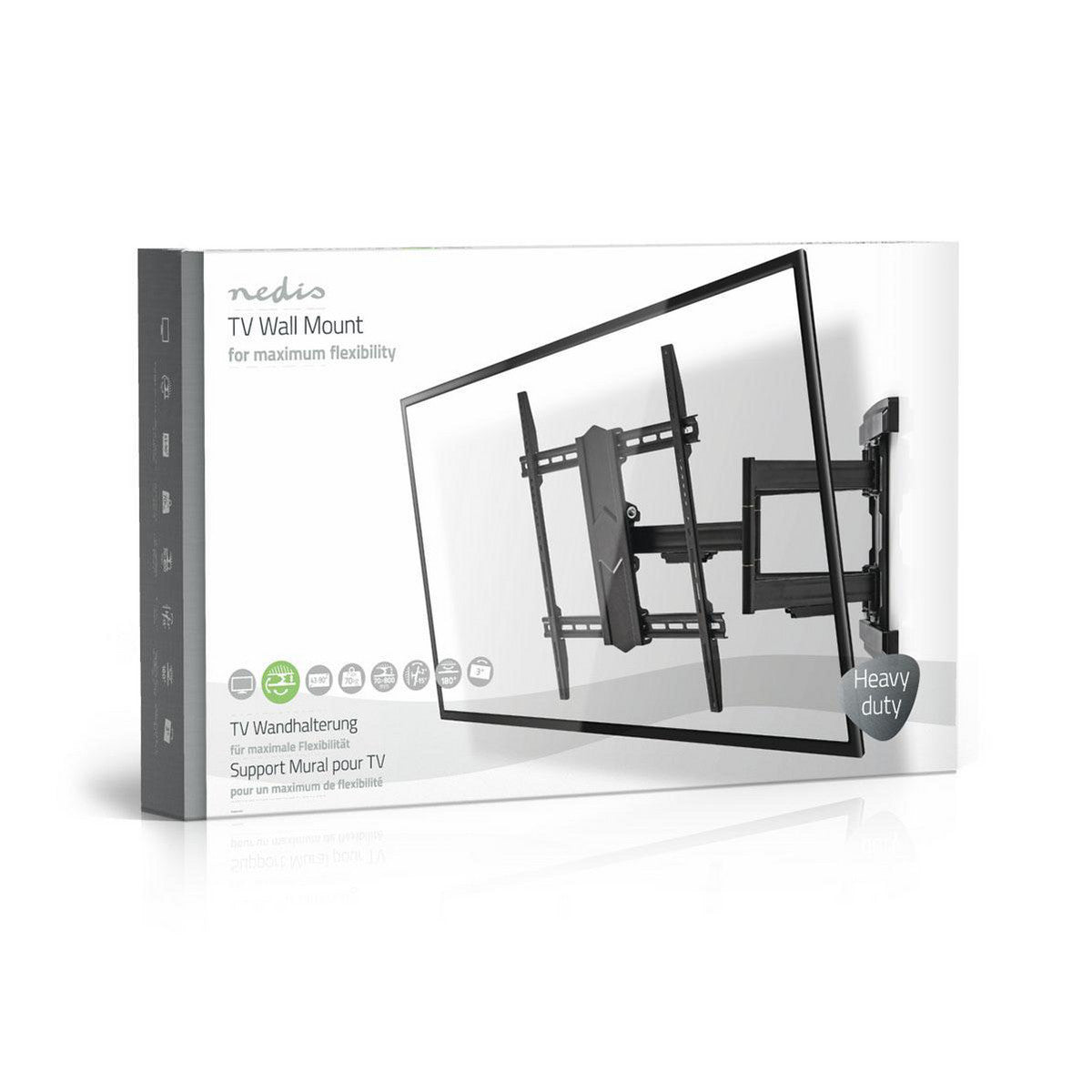 Soporte de Pared Para TV con Movimiento Completo | 43"-90" Hasta 70 kg 6 Puntos Giro