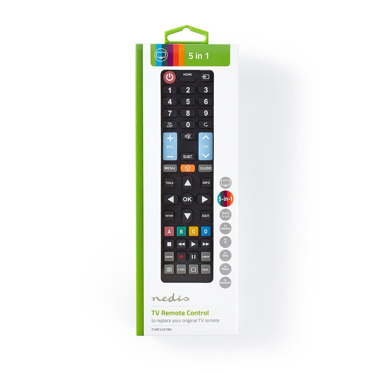 Mando a Distancia | Adecuado Para: LG / Panasonic Philips Samsung Sony Preprogramado Número de Dispositivos: 1 Diseño 5 en Disp