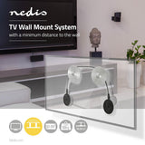 Soporte TV Fijo de Pared | 32-55 " Peso Máximo Pantalla Compatible: 50 kg Mínima Distancia la Pared: 14.5 mm Cable Montaje ABS