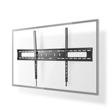 Soporte TV Fijo de Pared | 60-100 " Peso Máximo Pantalla Compatible: 75 kg Mínima Distancia la Pared: 30.5 mm Acero / Metal Neg