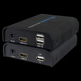 Extensor Hdmi/usb por Tcp/ip - Emisor y Receptor Alcance 120 m Hasta 1080p Alimentación DC 5 V | PoE Ieee802.3af