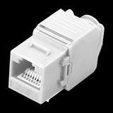 Conector Para Cables UTP - Salida Rj45 Compatible Categoría 5E Fácil Instalación sin Necesidad de Herramientas Bajas Pérdidas K