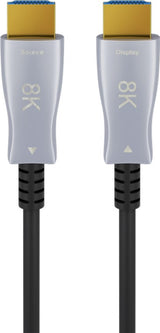 Cable Hdmi 2.1 de Fibra Óptica 8K@60hz de 20m conector plata