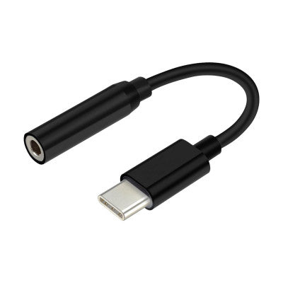 Conversor Usb-c a Audio, Usb-c/m-jack 3.5/H, Negro, 15cm USB 3.1 Tipo C