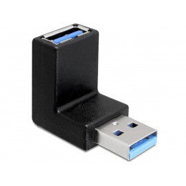 Adaptador USB 3.0 Tipo-a Macho  Hembra en Ángulo de 90° Vertical