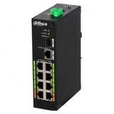 Switch Rango Temp Extendida Epoe 8 Puertos 10/100 + 1 Uplink Gigabit SFP 802.3at 120w Layer 2 - Modo 800m