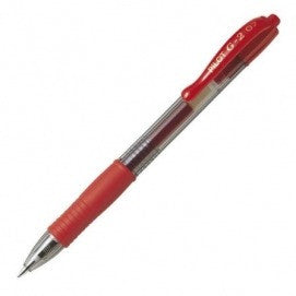 Bolígrafo de Tinta Gel Retráctil Pilot G-2/ Rojo