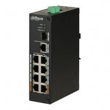 Switch Rango Temp Extendida 8 Puertos 10/100 +1 Uplink Gigabit +1sfp Layer 2 Hi-poe 60W