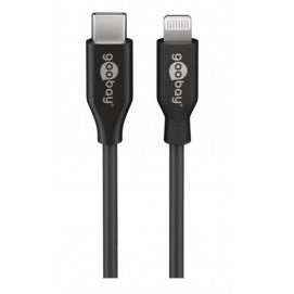 Cable Lightning A Usb C - De Carga Y Sincronización Negro 1