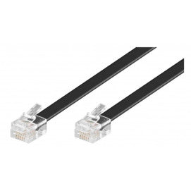 Cable de Telefono Rj12 6m Negro