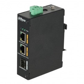 Switch PoE 2 Puertos (1puerto 10/100 + 1puerto 10/100/1000) 1 Uplink Gigabit SFP 60W 802.3af/at Layer