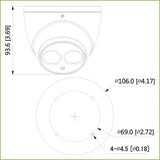 Cámara Domo  DAHUA 4en1 con LEDs Dahua con IR de 50m y resolucion de 5Mp